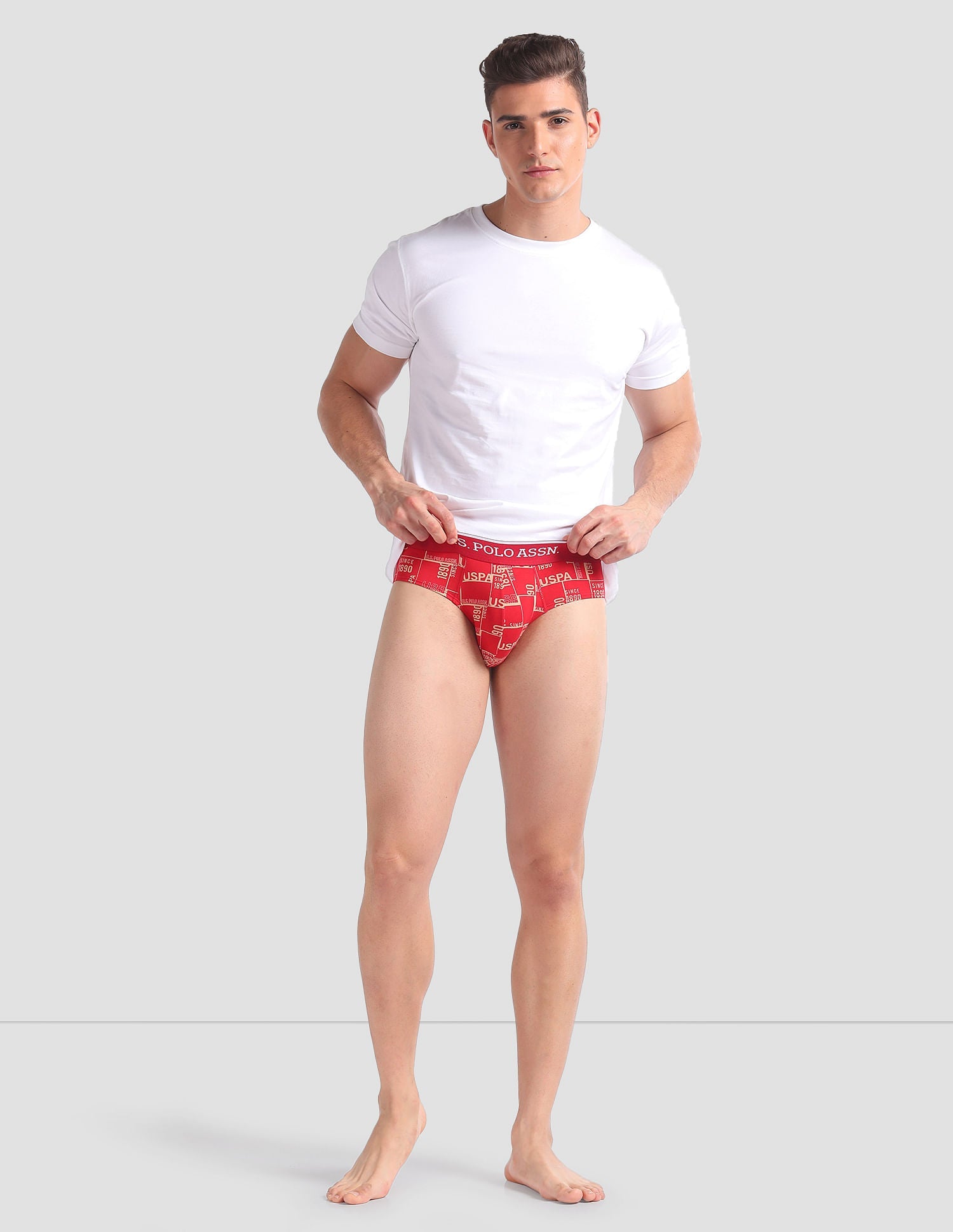 Abrasion Free Printed EB01 Briefs - Pack Of 3 Assorted - uspoloassn-test.in | Large