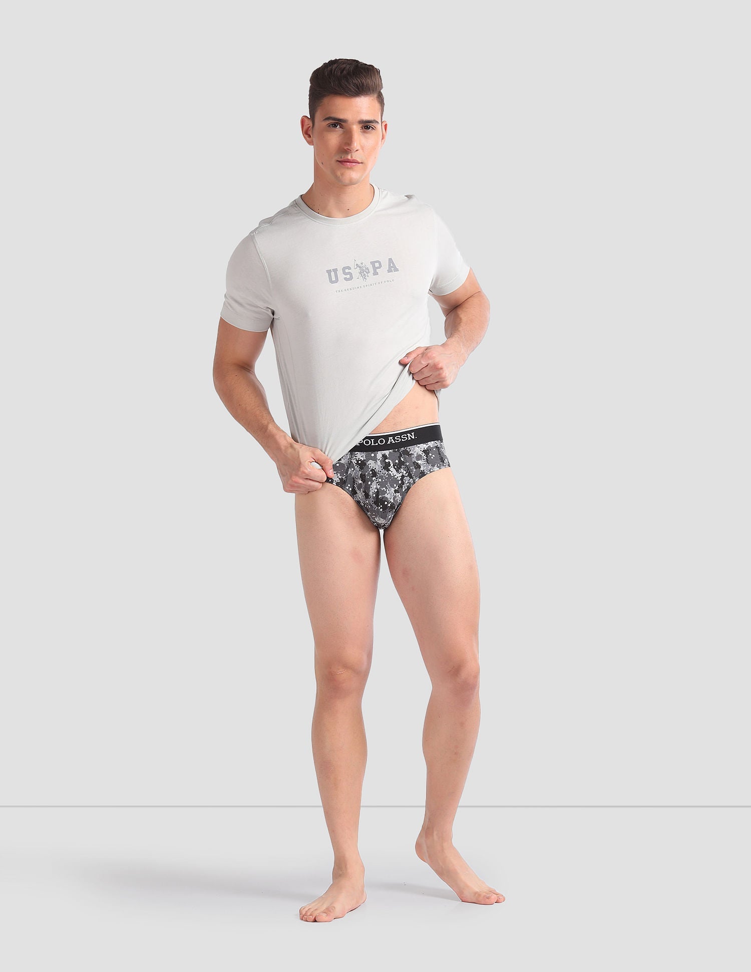 Abrasion Free Printed EB01 Briefs - Pack Of 3 Assorted - uspoloassn-test.in | Large