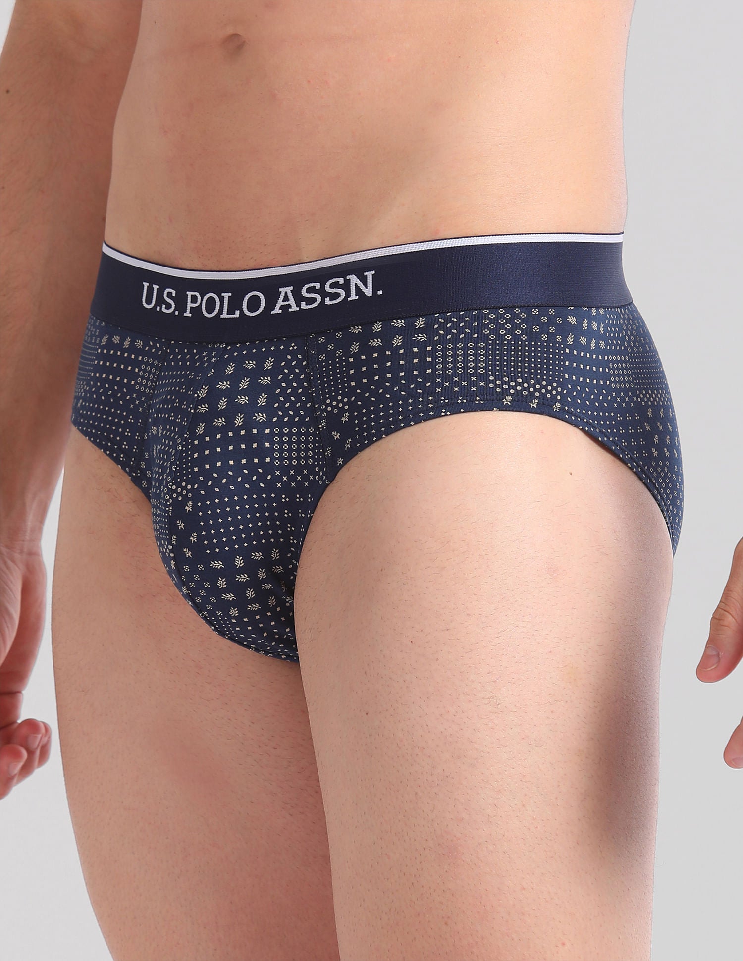 Abrasion Free Printed EB01 Briefs - Pack Of 3 Assorted - uspoloassn-test.in | Large