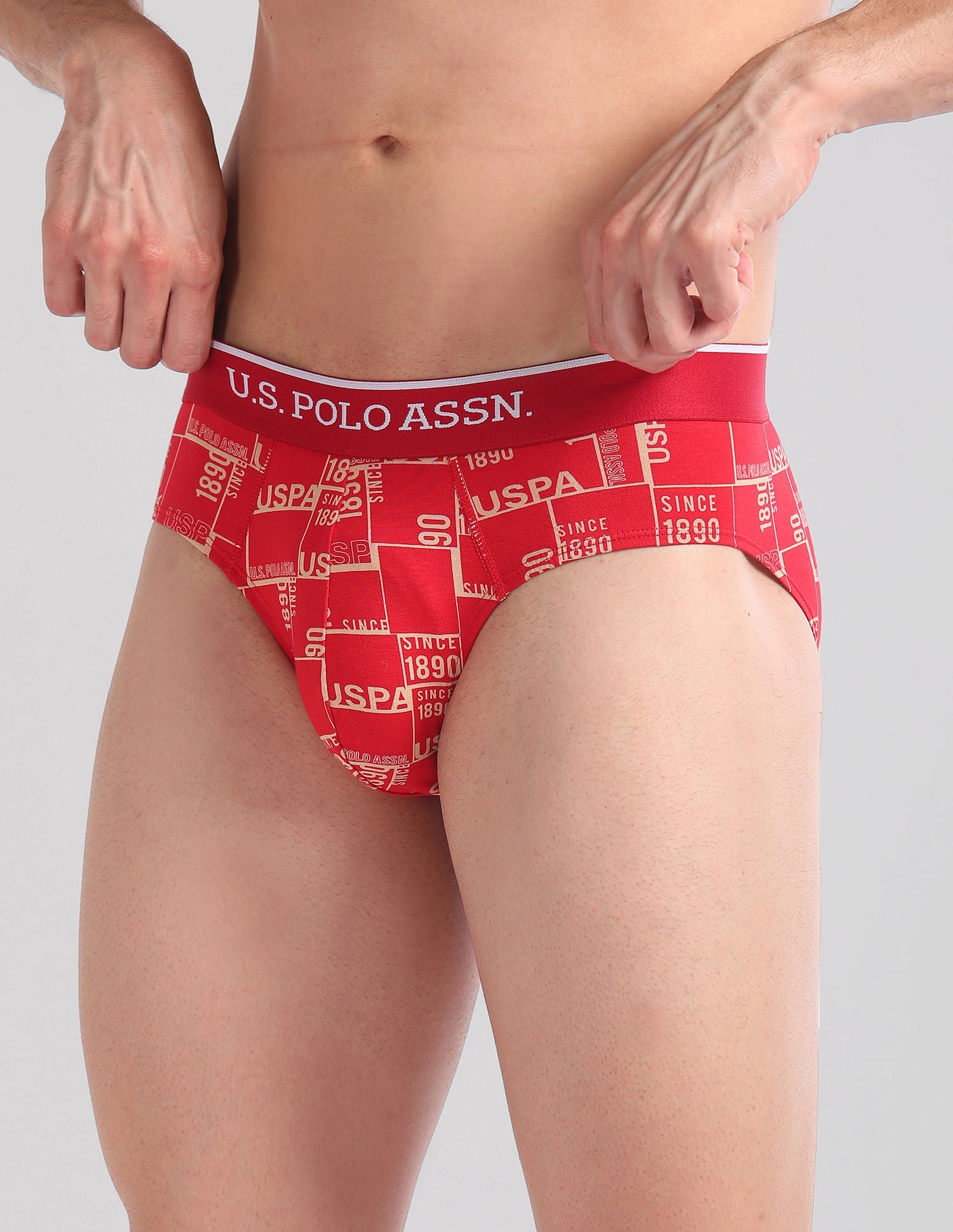Abrasion Free Printed EB01 Briefs - Pack Of 3 Assorted - uspoloassn-test.in | Large
